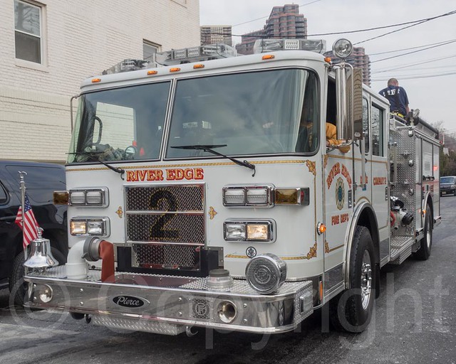 River Edge Fire Truck, FiveAlarm Fire at Avalon Apartments, Edgewater