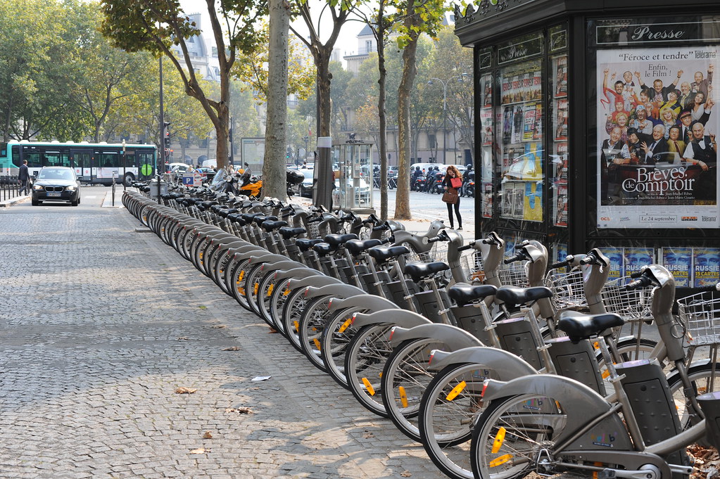 bikes of Paris you can rent a bike in lots of locations in… Flickr
