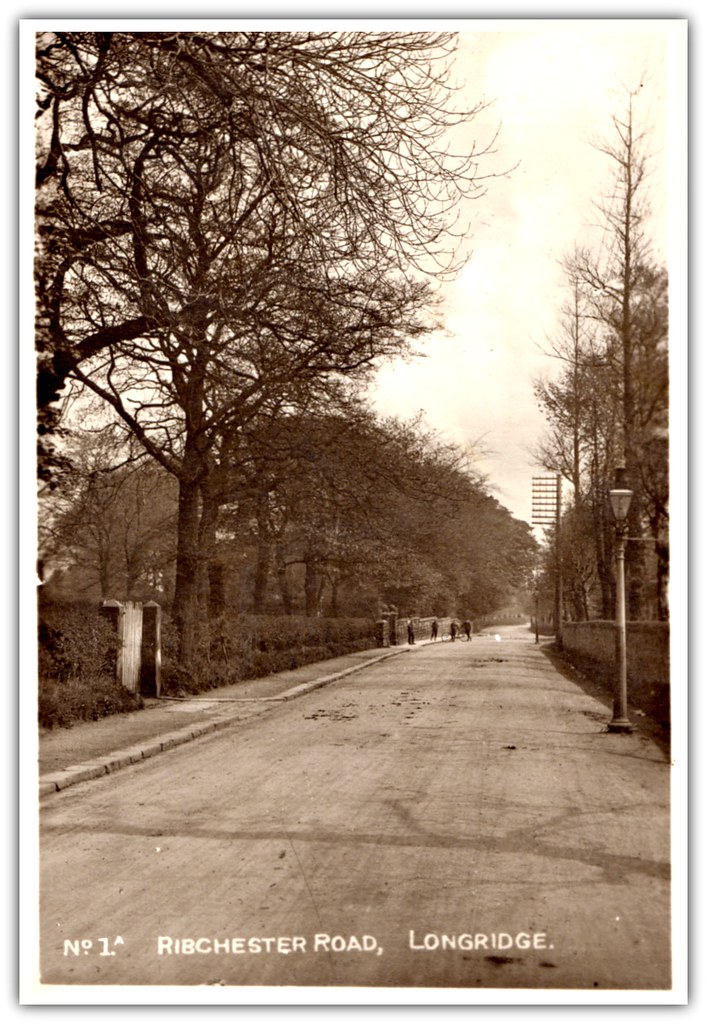 Ribchester Road, Longridge. Sepia postcard RPPPC No. 1a. Flickr