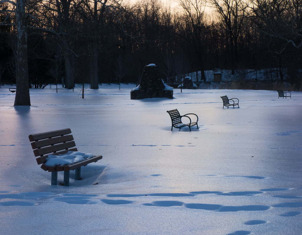 Milham Park From the day that there was a crust of ice on … Flickr