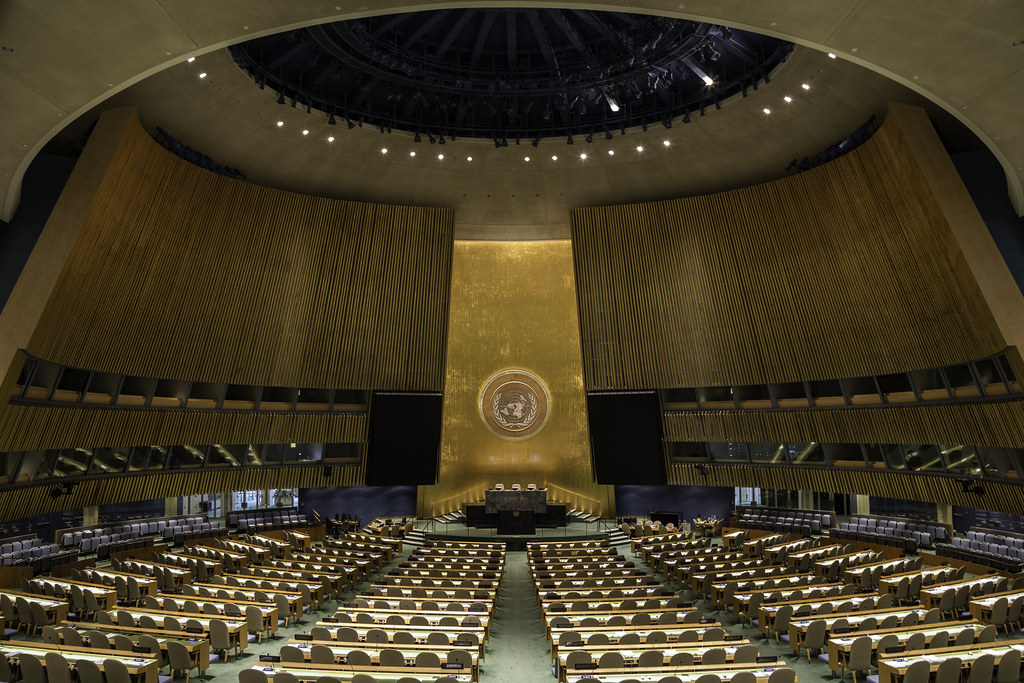 United Nations General Assembly hall New York The 69th U… Flickr