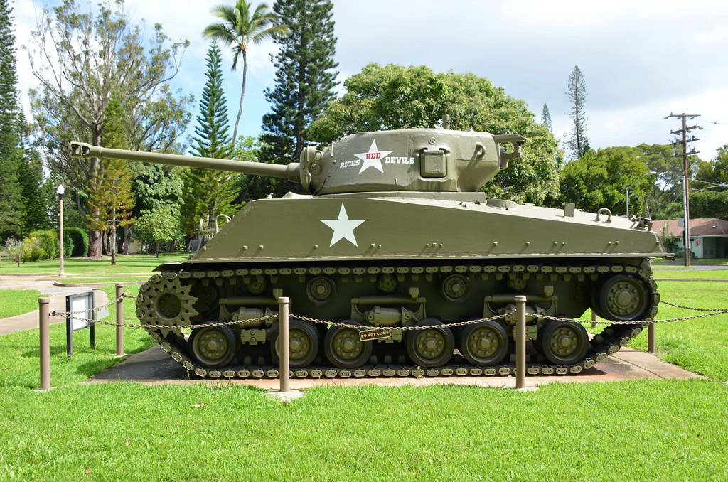 M4A3E8 Sherman Tank, U. S. Army, Schofield Barracks, Hawai… Flickr