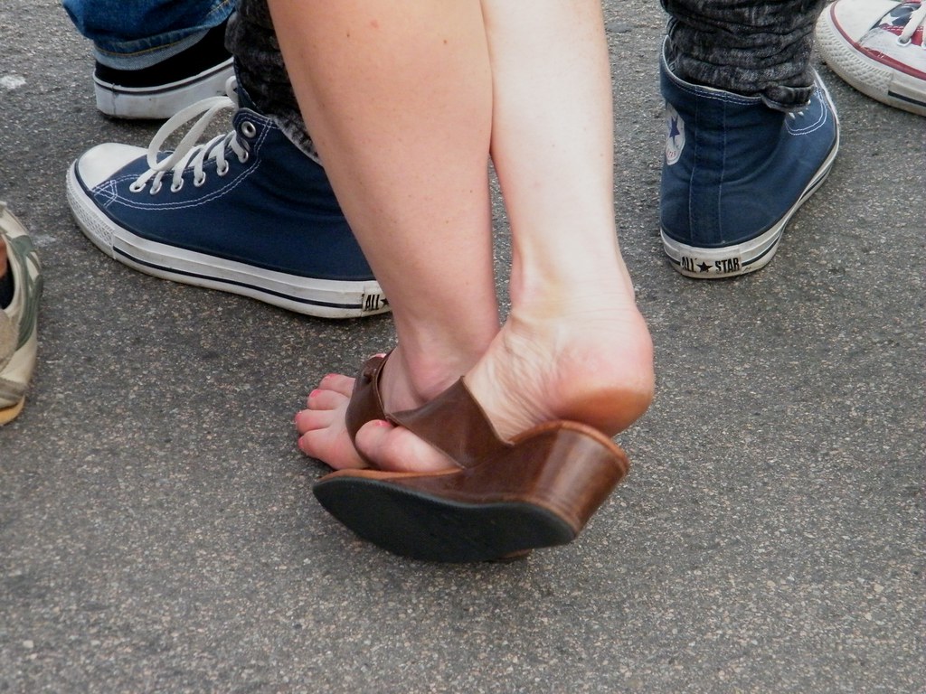 Thick soles in sandals 3 More of these nice feet Flickr