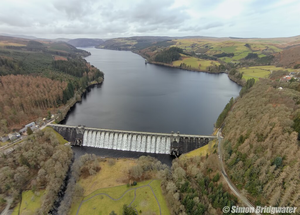 Lake Vyrnwy Aerial shot of the lovely Lake Vyrnwy when the… Flickr
