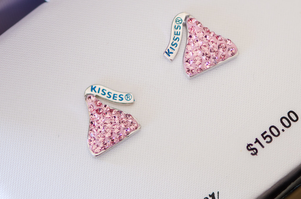 Pink Hershey's Kisses earrings m01229 Flickr