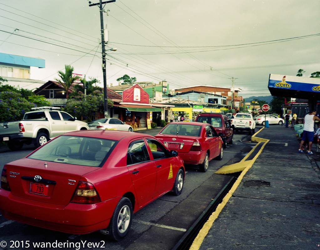 La Fortuna, Costa Rica Taxi Queue Taxis are generally red… Flickr