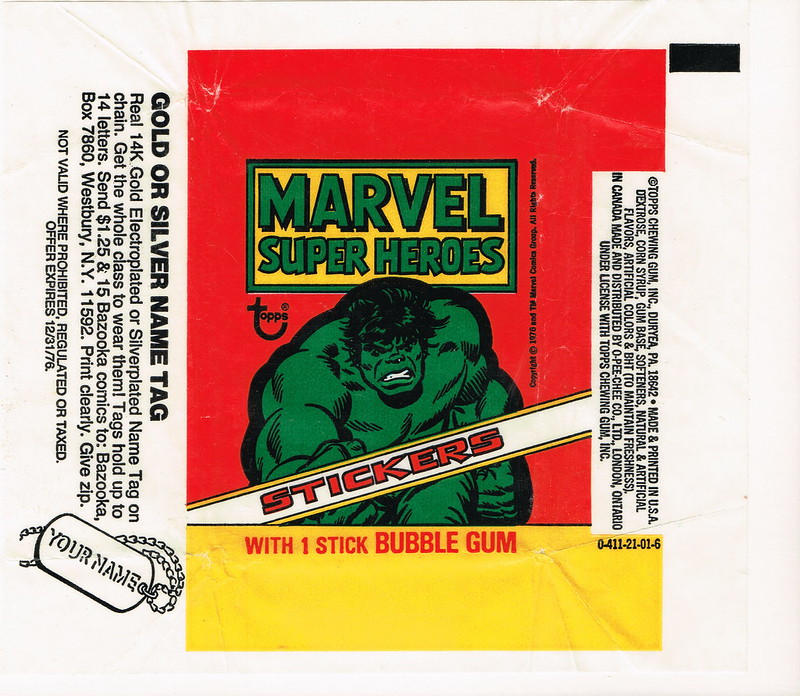 Topp's Marvel Stickers 1976 Flickr