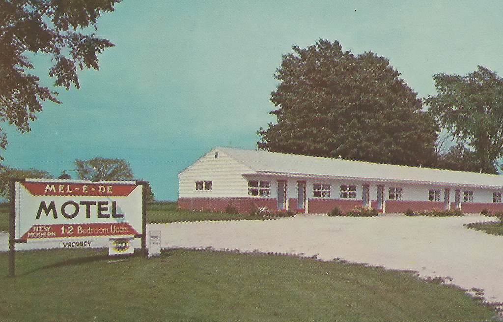UP Newberry MI 1950s THE MELEDE MOTEL Your Hosts Melvin … Flickr