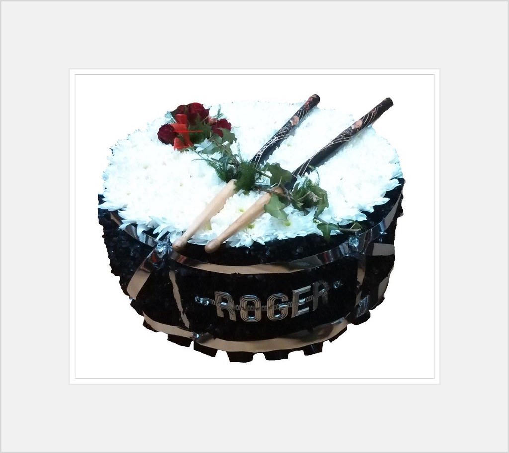 Drum floral tribute Fareham Florist (Moonstones Ltd) Flickr