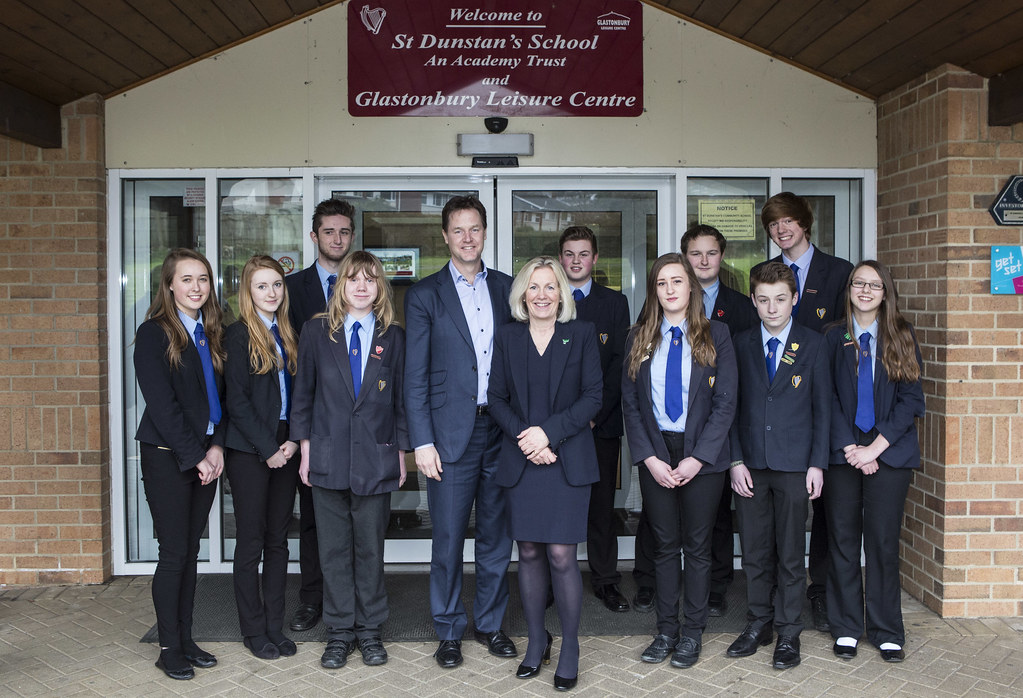 St Dunstans School 16/03/2015 Glastonbury, UK. Nick Clegg … Flickr