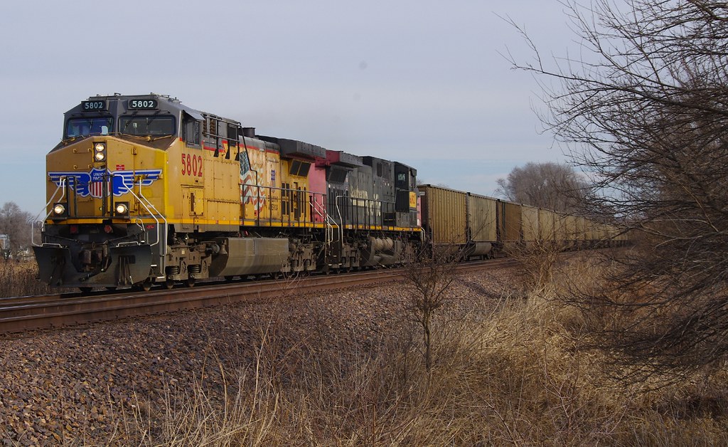 UP 5802 West coal empty at Loring,KS2/23/15 Mark Herren Flickr