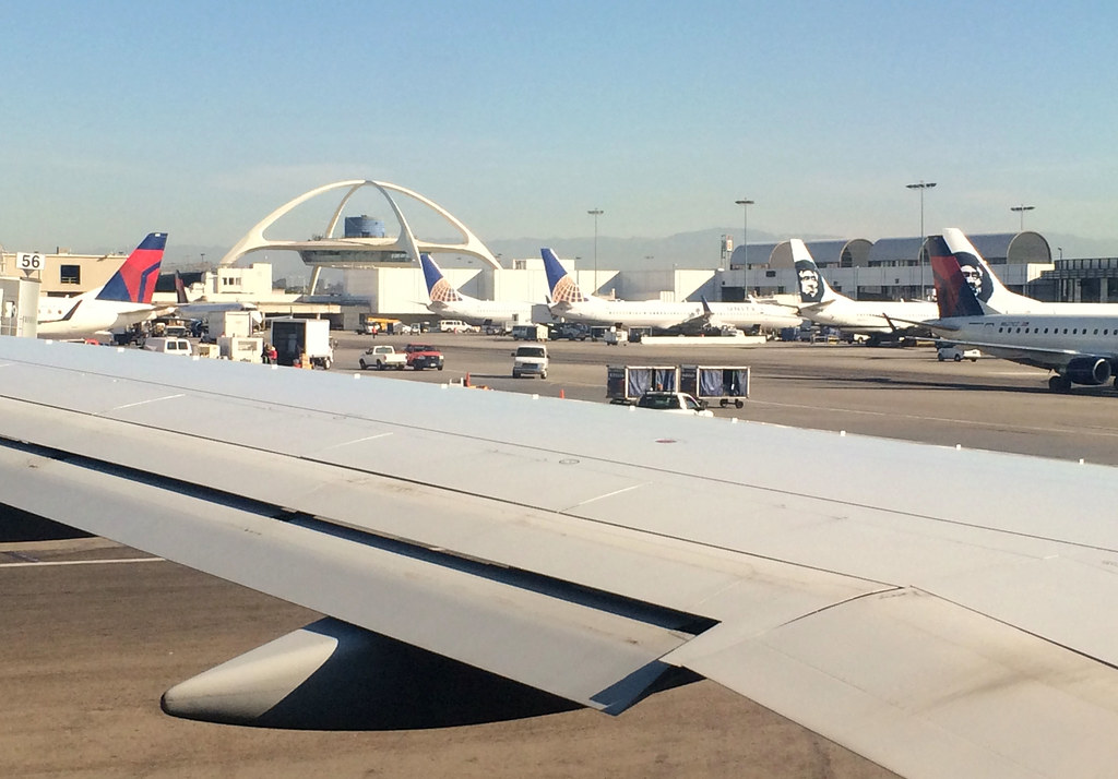 LAX On the plane at Los Angeles International Airport wait… Flickr
