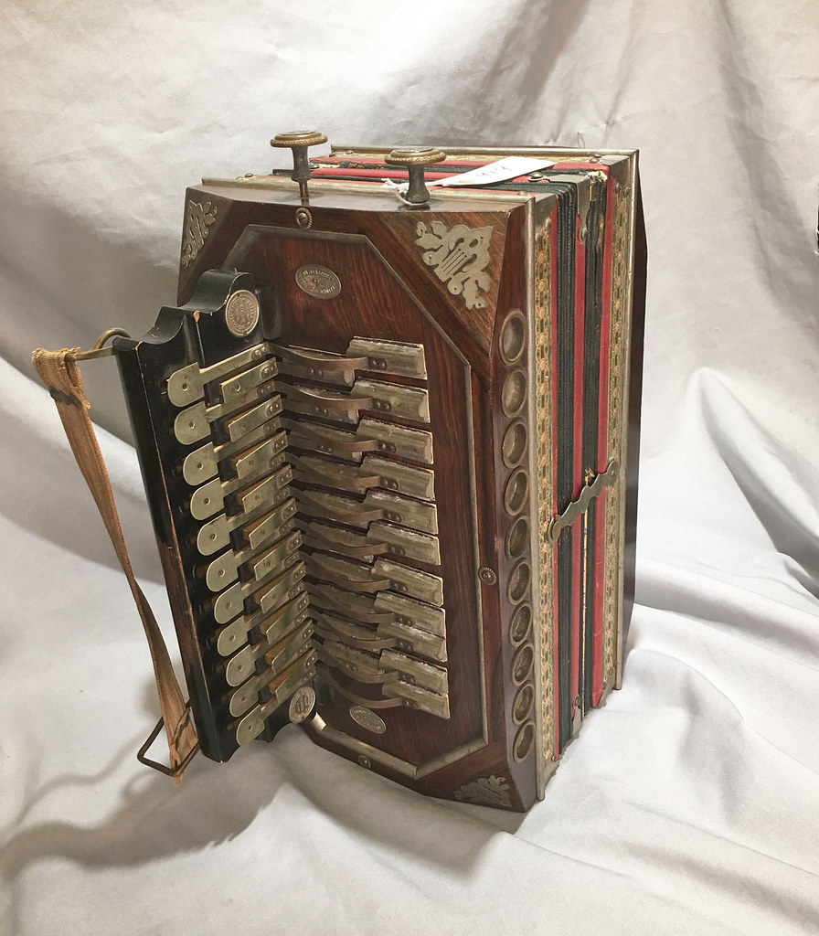 Vintage German button accordion Mid to late 1800's german … Flickr