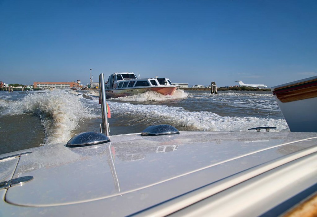 Venice water taxi Leaving Venice Marco Polo Airport by wat… glenn