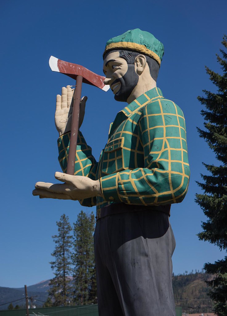 St. Maries, ID St. Maries high school lumberjack with pote… Flickr