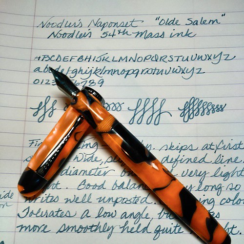 Noodler's Naponset music nib "Olde Salem" with 54th Massac… Flickr