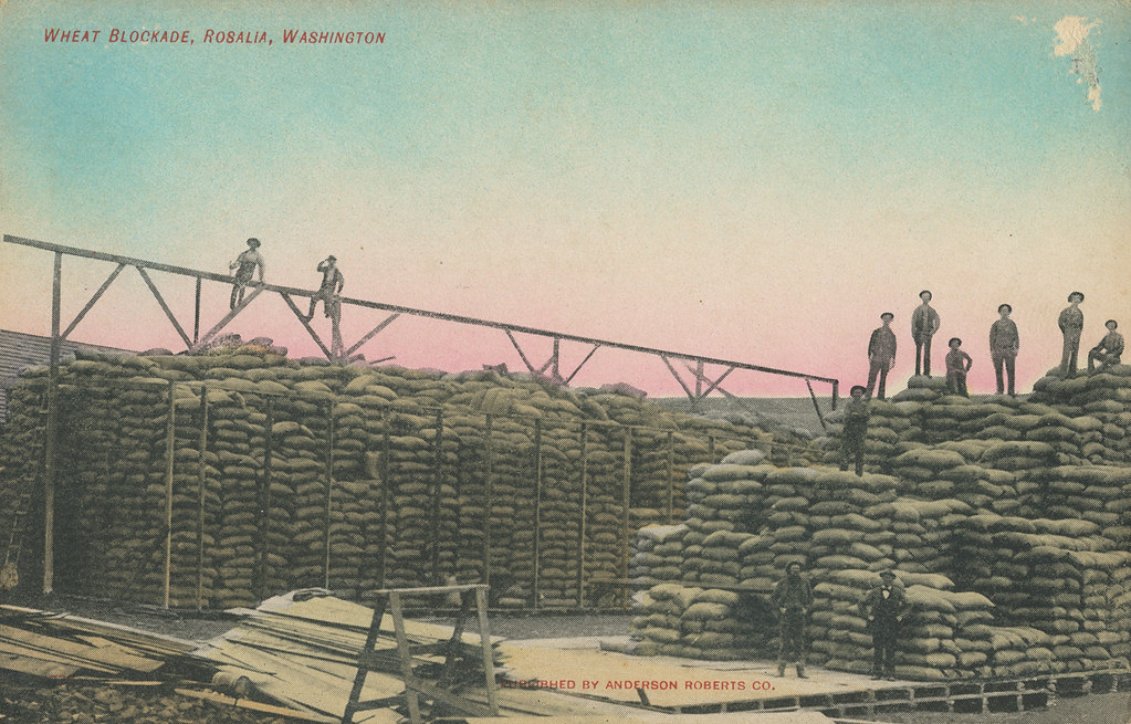 Wheat Blockade, circa 1910 Rosalia, Washington a photo on Flickriver