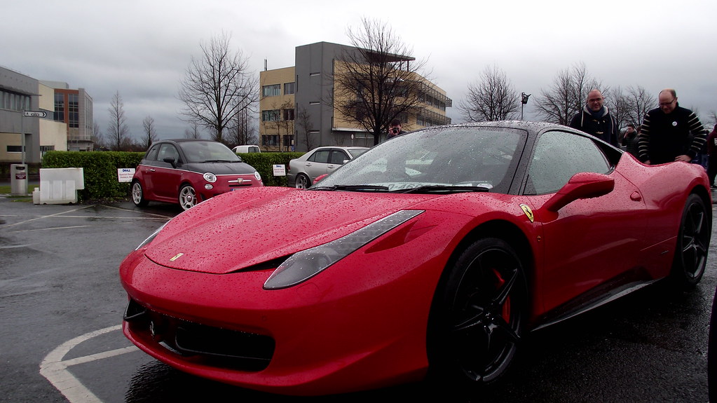 Ferrari 458 and Abarth 595 Seen at Cars and Coffee Dublin Flickr