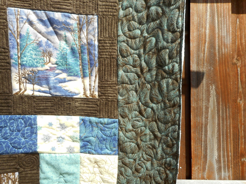 OUTDOORSY QUILT Made by Kim Marsh quilted by DLQ Flickr