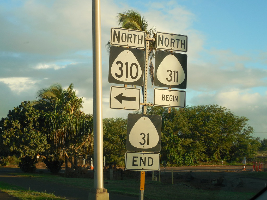 BeginEnd of Hawaii Highway Signs Kihei, Maui, Hawaii Jimmy Emerson