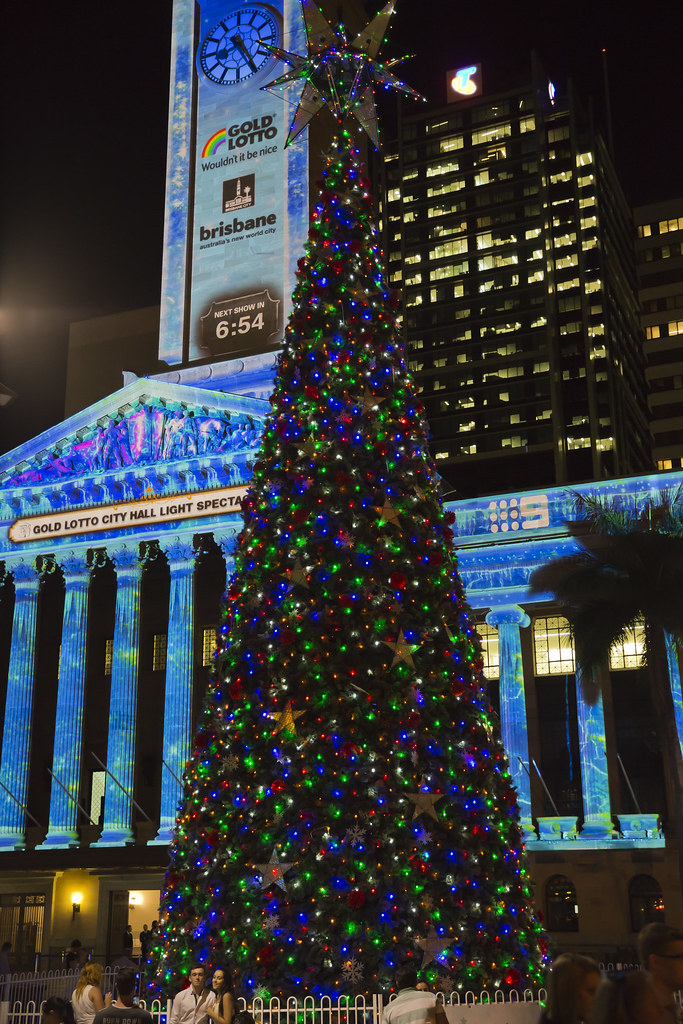 Brisbane City Hall Xmas Tree David Cameron Flickr