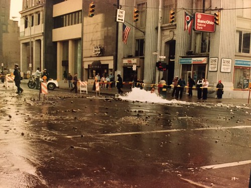 Water main break at High and Gay Streets Columbus Ohio 198… Flickr
