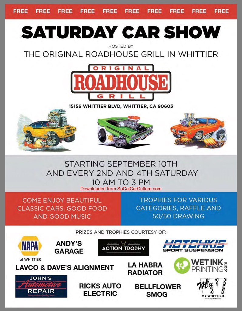 WHITTIER CA USA "Free Saturday Car Show" Saturday October … Flickr