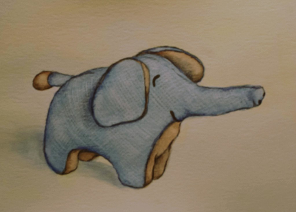 Tilly's new drawing of Blue, Maddox's elephant. For Tilly'… Flickr