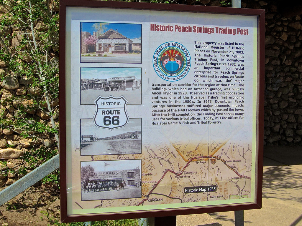 Trading Post, Peach Springs, AZ Sign outside the Peach Spr… Flickr