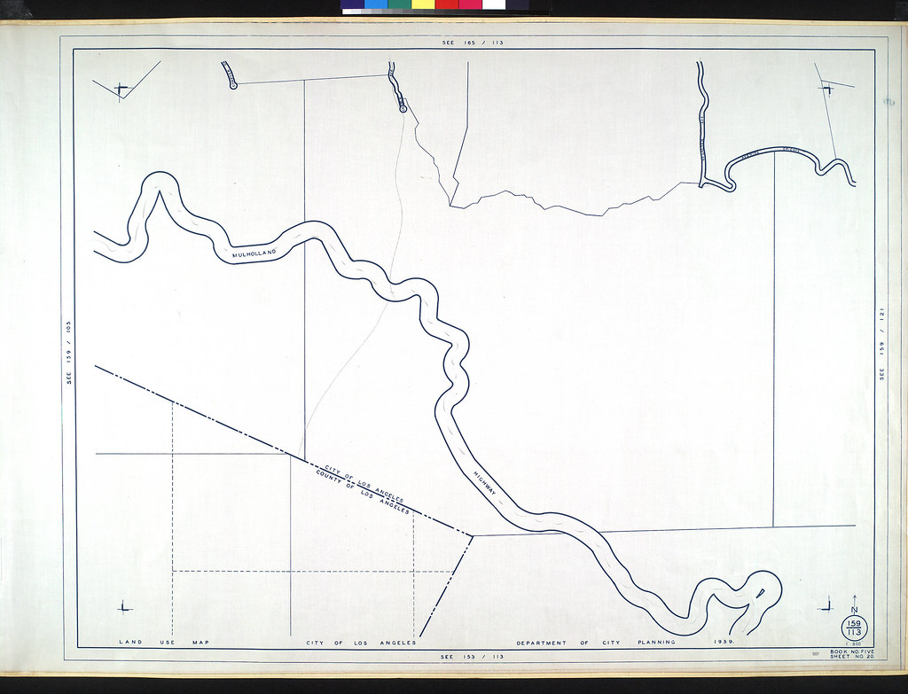 Property Survey Maps Free WPA Land use survey map for the City of Los Angeles, book … Flickr