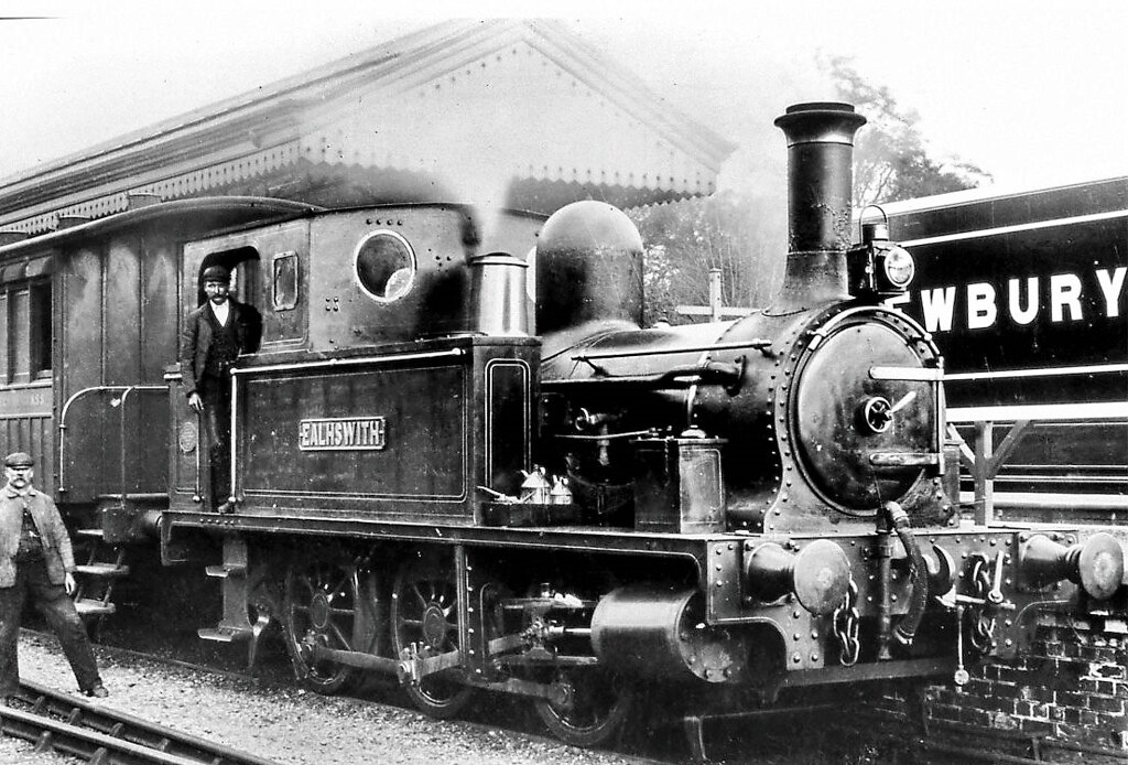 Lambourn Valley Railway train at Newbury. 'Ealhswith', bui… Flickr