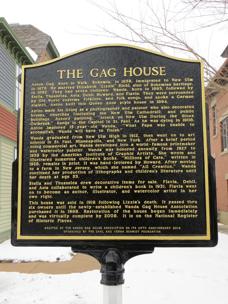 Gag house historical marker, New Ulm Gag house historical … Flickr