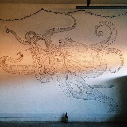 Completed Octopus Mural 8'x8' Knoxville home Hunter McGinnis Flickr