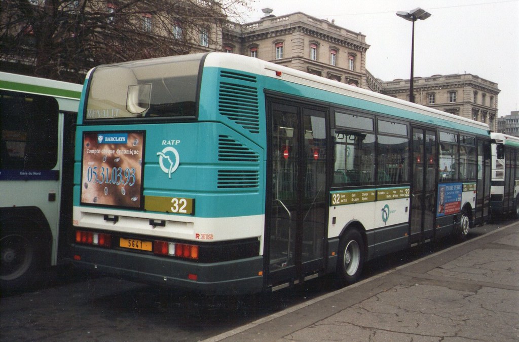 1993 PARIS 75 BUS RATP (2) RENAULT R312 michel tinnirello Flickr