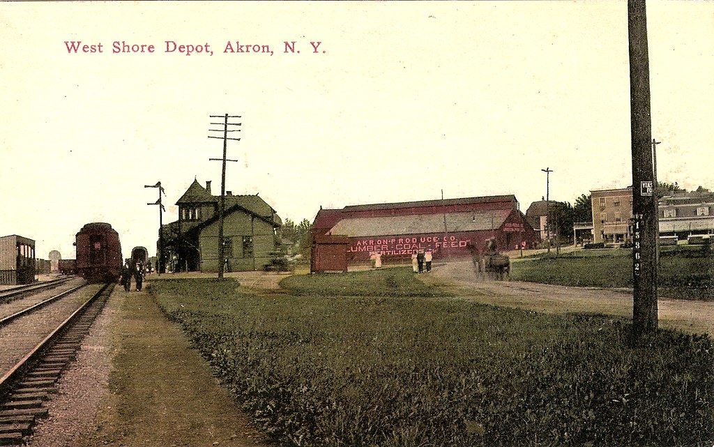 West Shore RR Station, Akron, NY The West Shore station at… Flickr