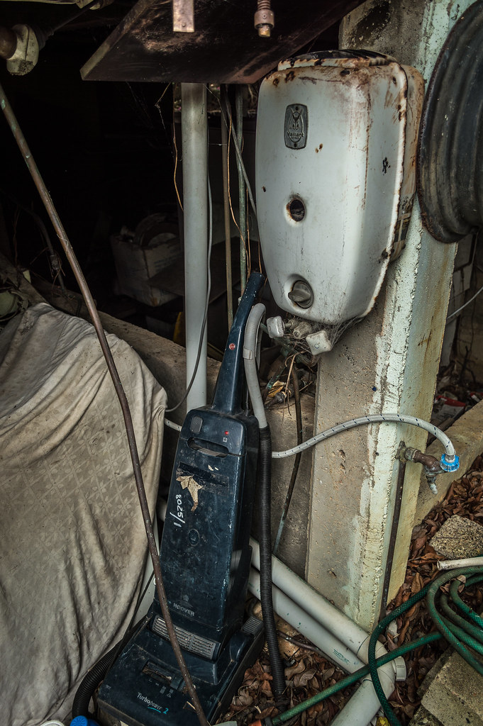Rusty Water Heater This is the Hoarders House. Its next do… Flickr