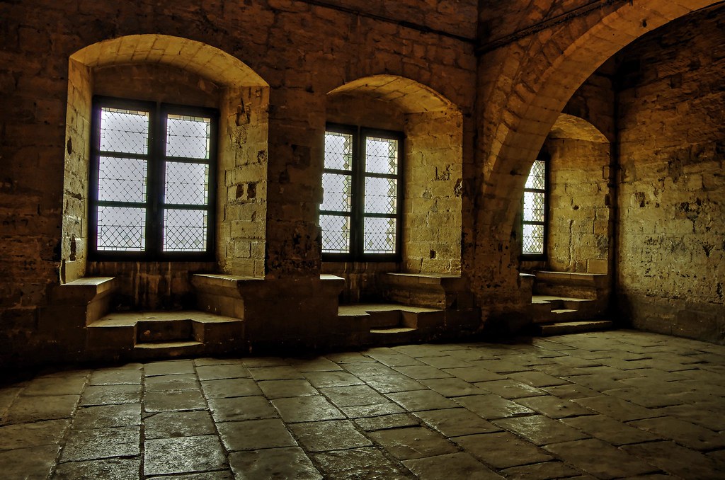 Avignon palais des Papes, vue de l'intérieur La