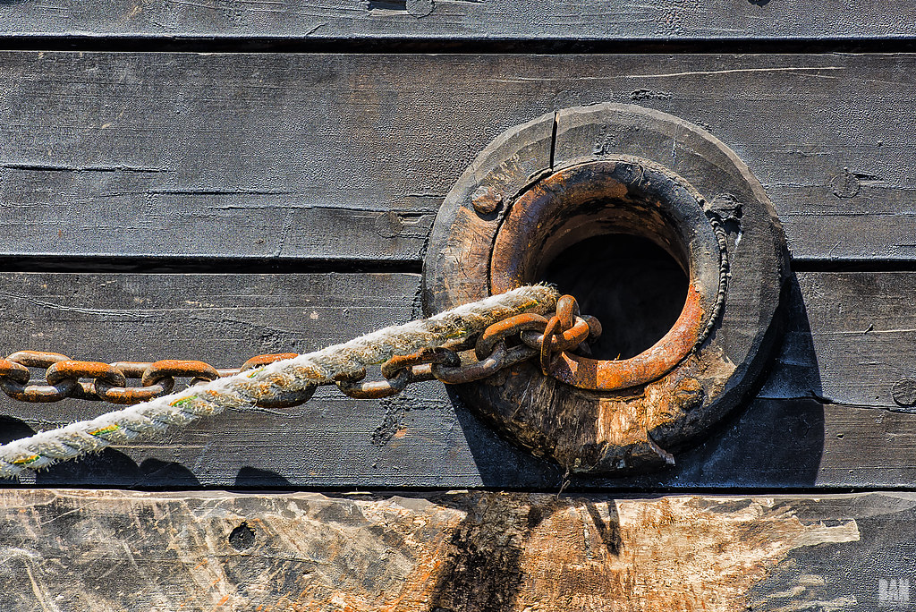 Anchor Hole (Notorious) Old hand built sailing vessel. Vis… Flickr