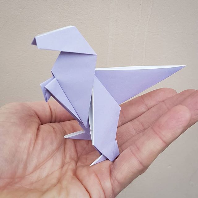Origami Dinosaur. papertoy origami First posted to Insta… Flickr