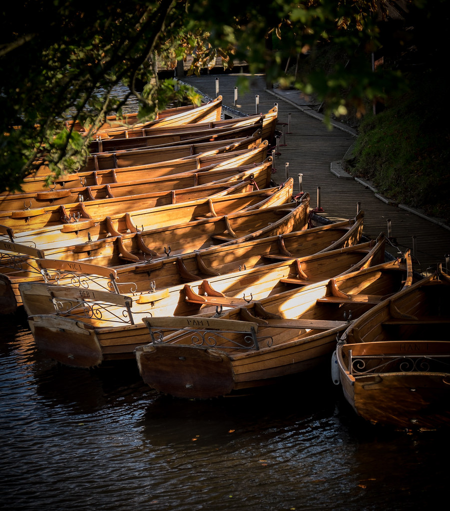 Row boats at Dedham in the heart of 'Constable Country'. Flickr