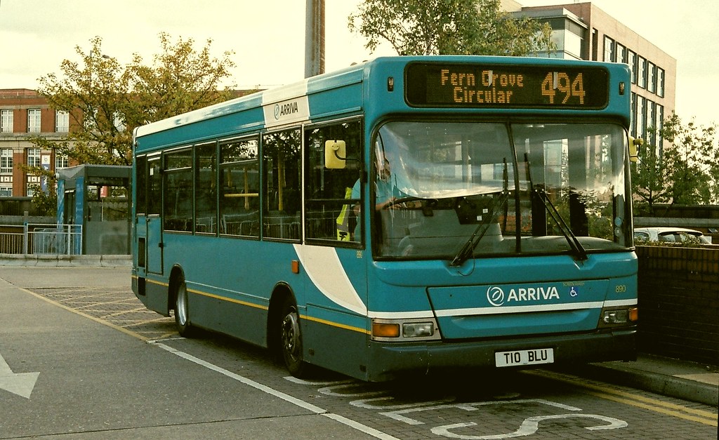 Bury Bus Station (waiting stands) Autumn 2014 [T10BLU] Flickr