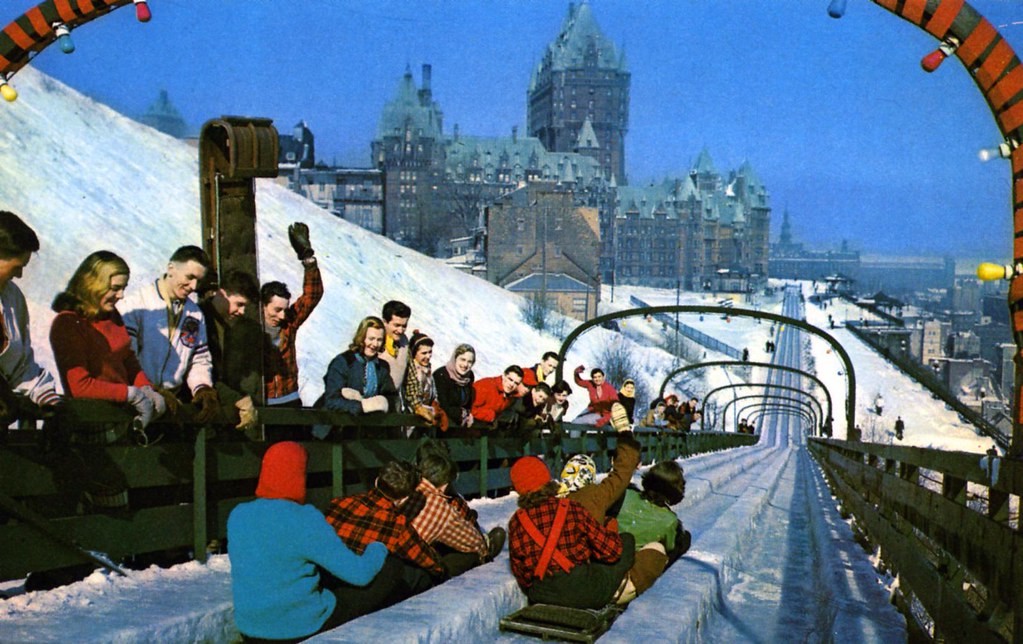 Toboggan Slide on Dufferin Terrace Quebec Canada La glisso… Flickr