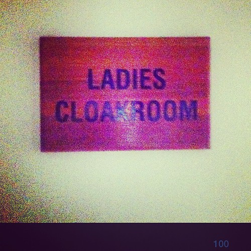 Had only heard the term "cloak room" in older movies til I… Flickr