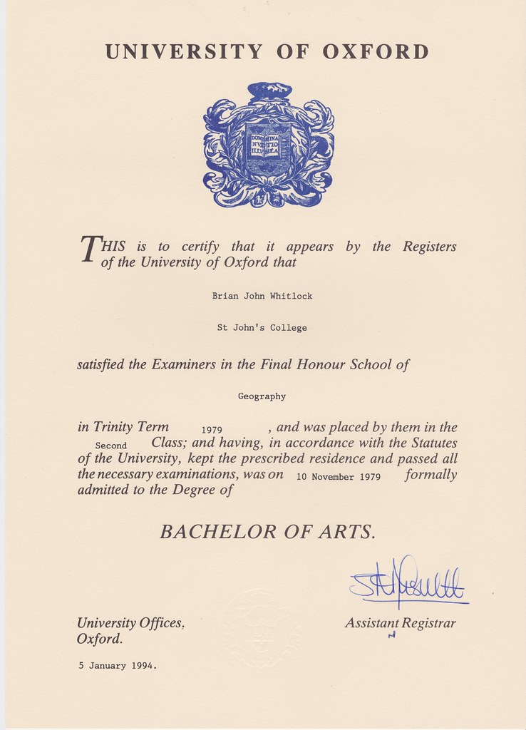 PGCE University of Oxford