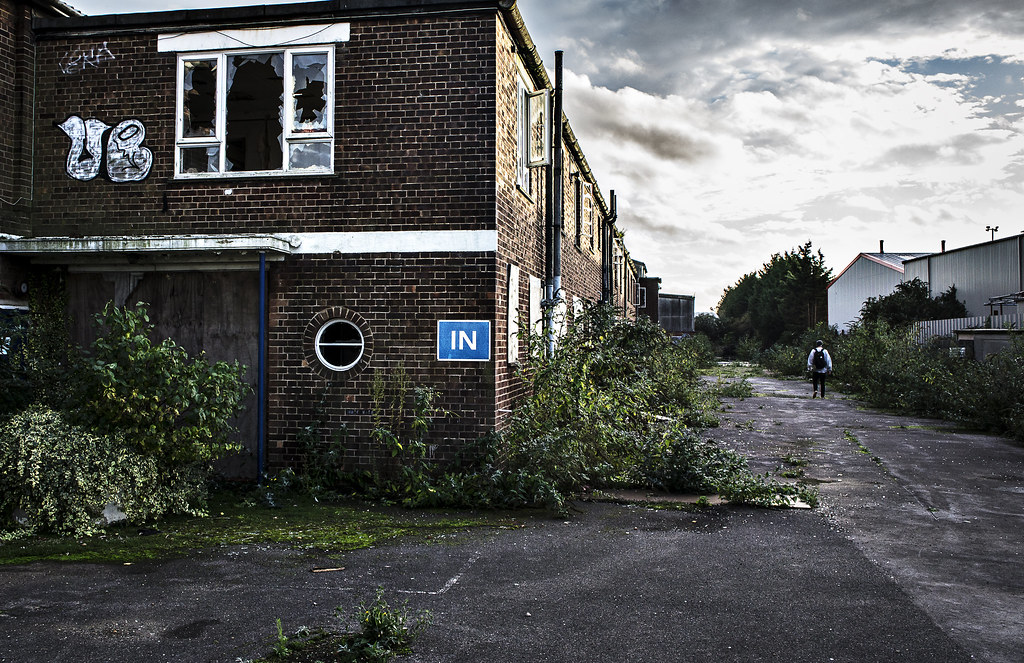 Abandoned warehouse skate hideout Peterborough, UK Meins