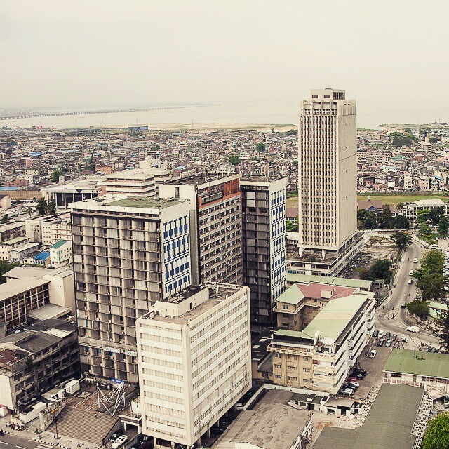 View of Broad Street from House. Lagos Cityscapes Flickr