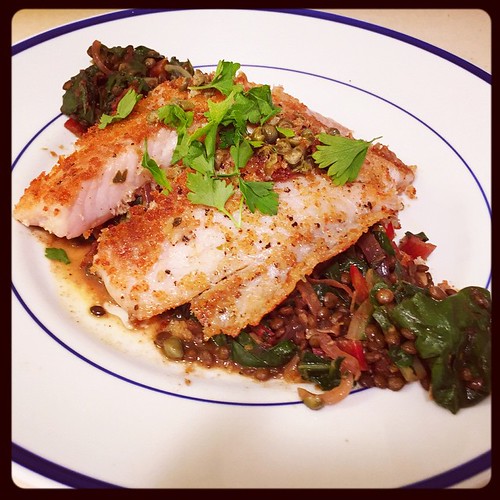 Blue Apron made it so easy to cook Tilapia Meunière w/ Mor… Flickr
