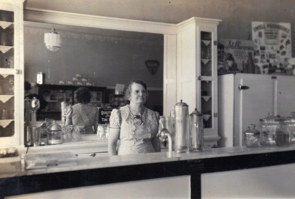 Ice Cream Parlor and Confectionary, Interior View, circa 1… Flickr