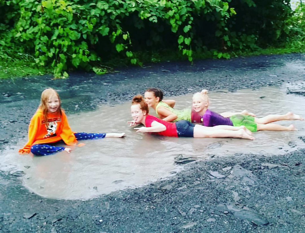 When life give you rain... Play in the puddles! lovethese… Flickr
