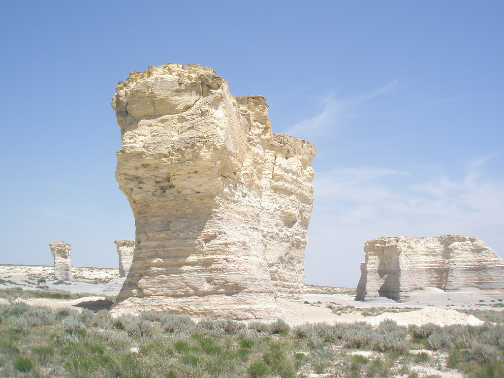 Monument Rocks, aka The Chalk Pyramids Gove County, Kansas… J. Stephen Conn Flickr